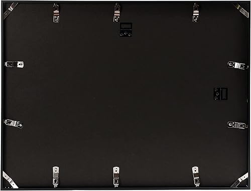 Miniatura 9 de Frametory, Marco de fotos de aluminio de 18 x 24 pulgadas, parte delantera de cristal real, para fotos de 18 x 24 pulgadas, para pared, marco de