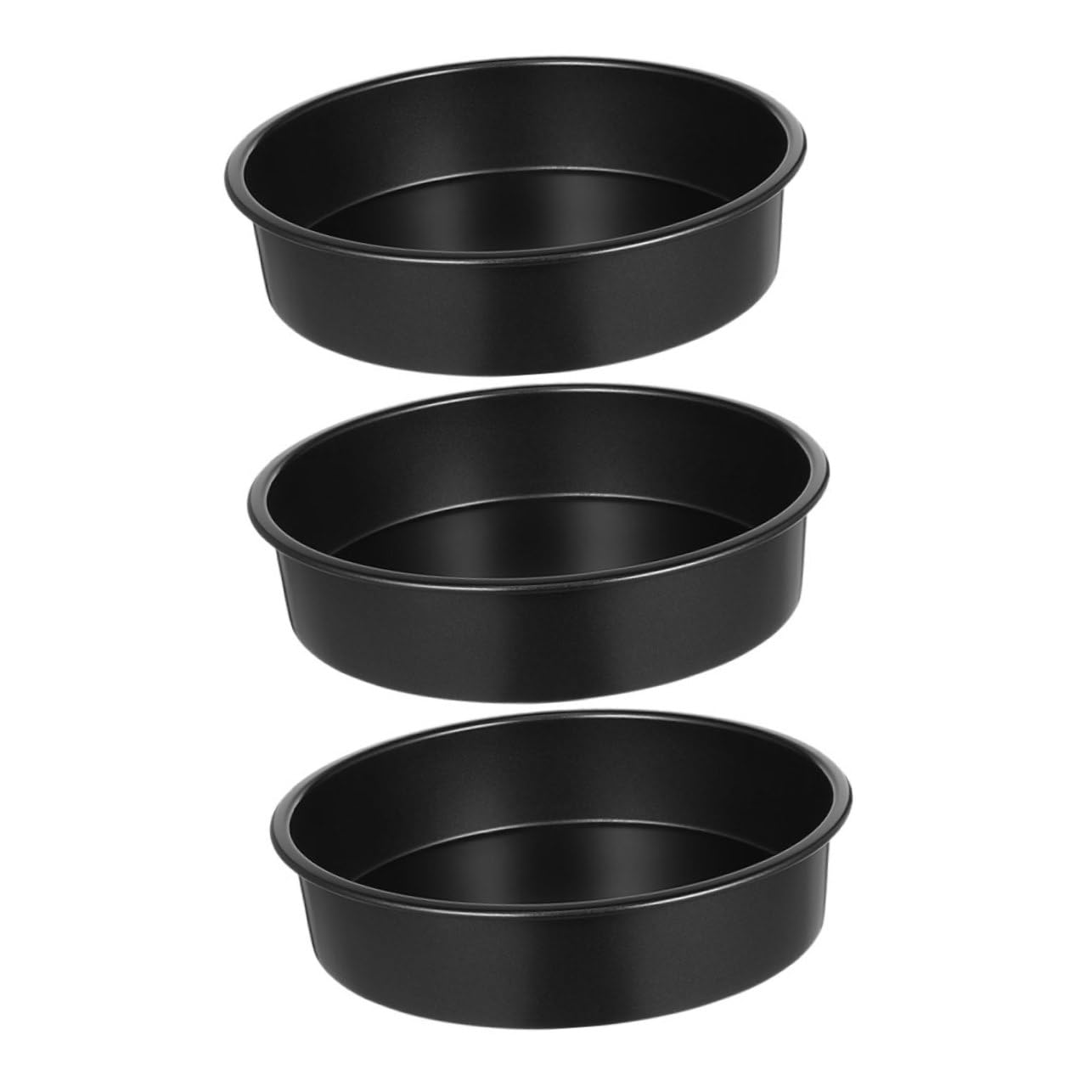 Luxshiny 3pcs Non-stick Round Cake Molds Metal Baking Pans for Chiffon and Mousse Desserts and Easy Release Cake Tins for Home Baking