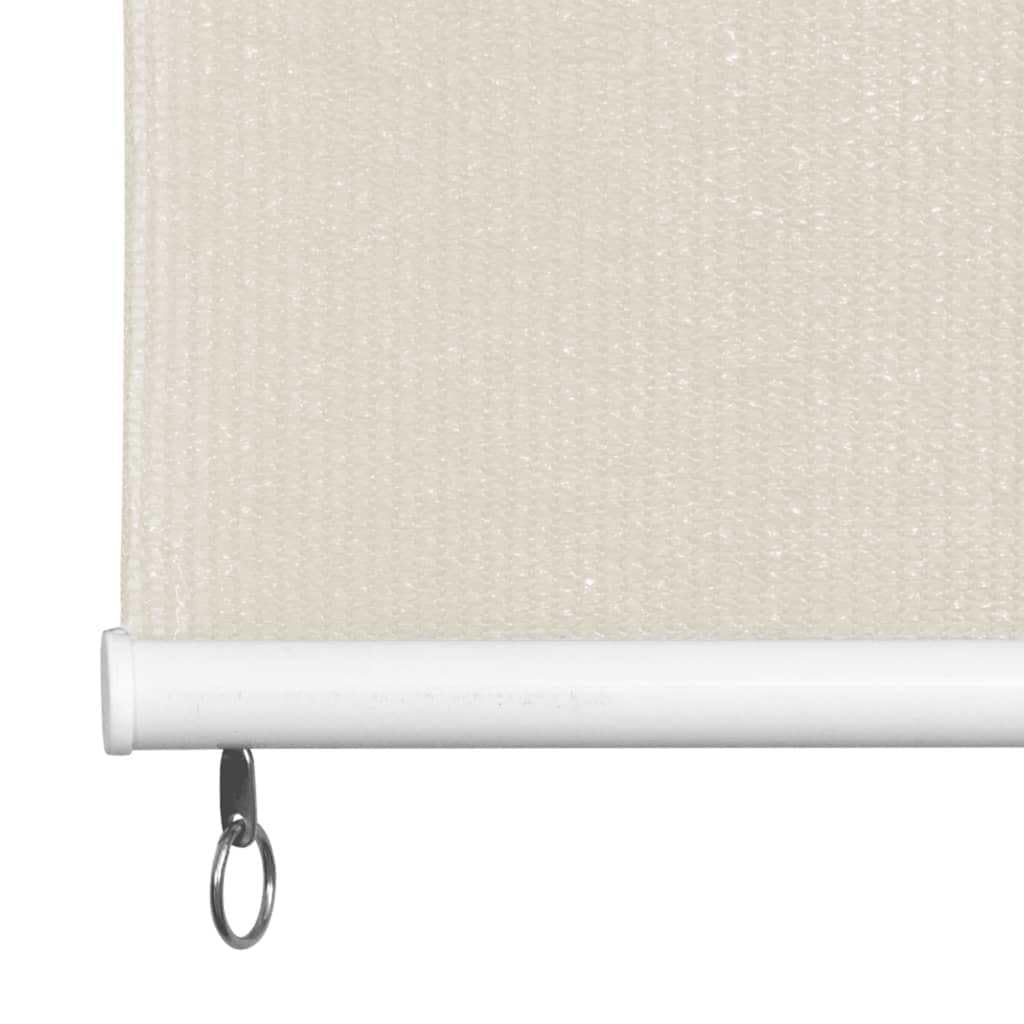 Tenda a rullo per esterni, verticale, per balcone, 160 x 230 cm, color crema