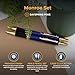 Dayspring Pens - Personalized Monroe Blue Ballpoint Pen and Pencil Set with Gift Case. Engraved Gift for Graduation, Birthday, or Business. Custom Click-Action Pen and Pencil Set.