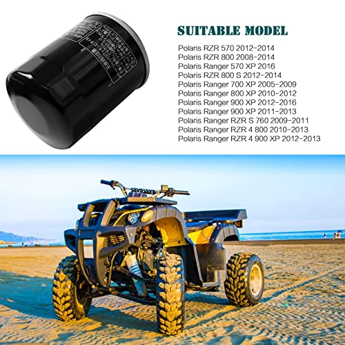 Image of Oil Filter 2540086 2540122 for Polaris Ranger 700-900, RZR 800-900, Sportsman 600-800, General 1000
