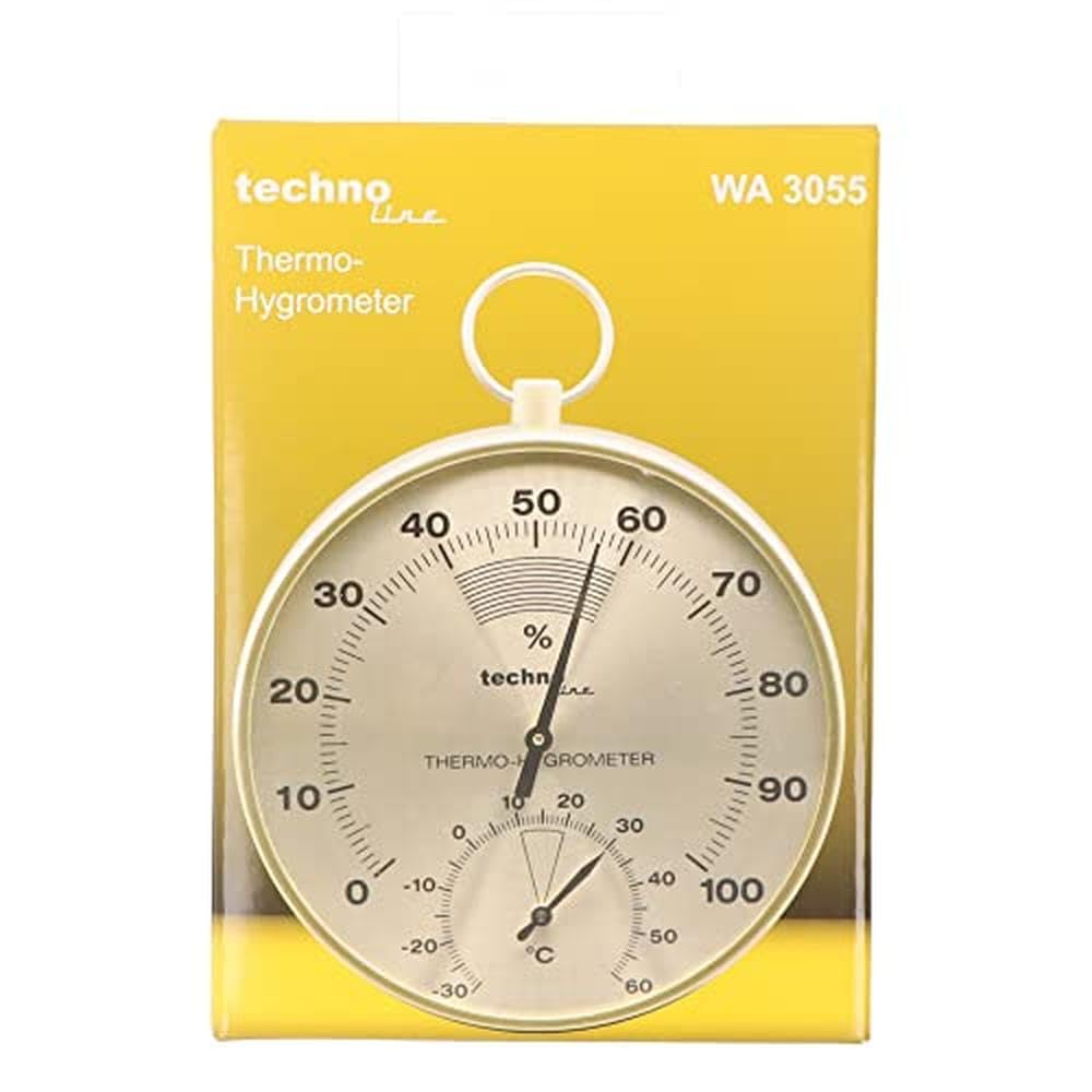 Technoline WA 3055 - szlachetny, analogowy termohigrometr w wykonaniu z mosiądzu