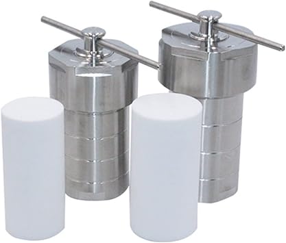5-500ml Hydrothermal Autoclave Reactor with PTFE Chamber Hydrothermal Synthesis Suitable for Beginners(200ml)