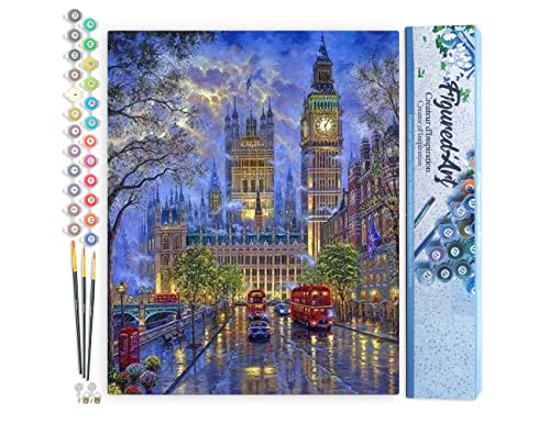 Figured'Art Peindre par numéros adultes Londres crépuscule 40x50 cm