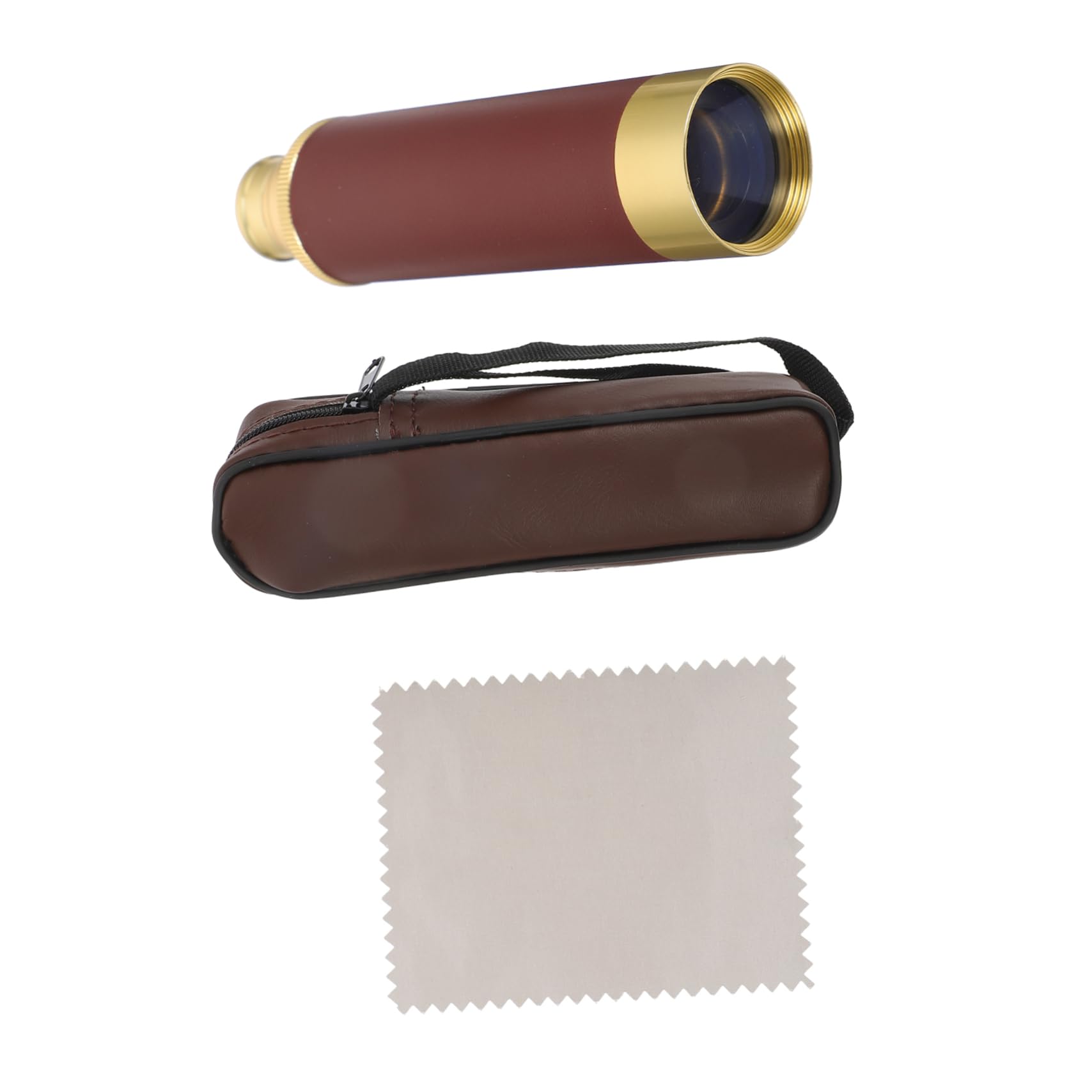 Telescopio Pirata Retro 25x30 de Cobre, Monocular Portátil