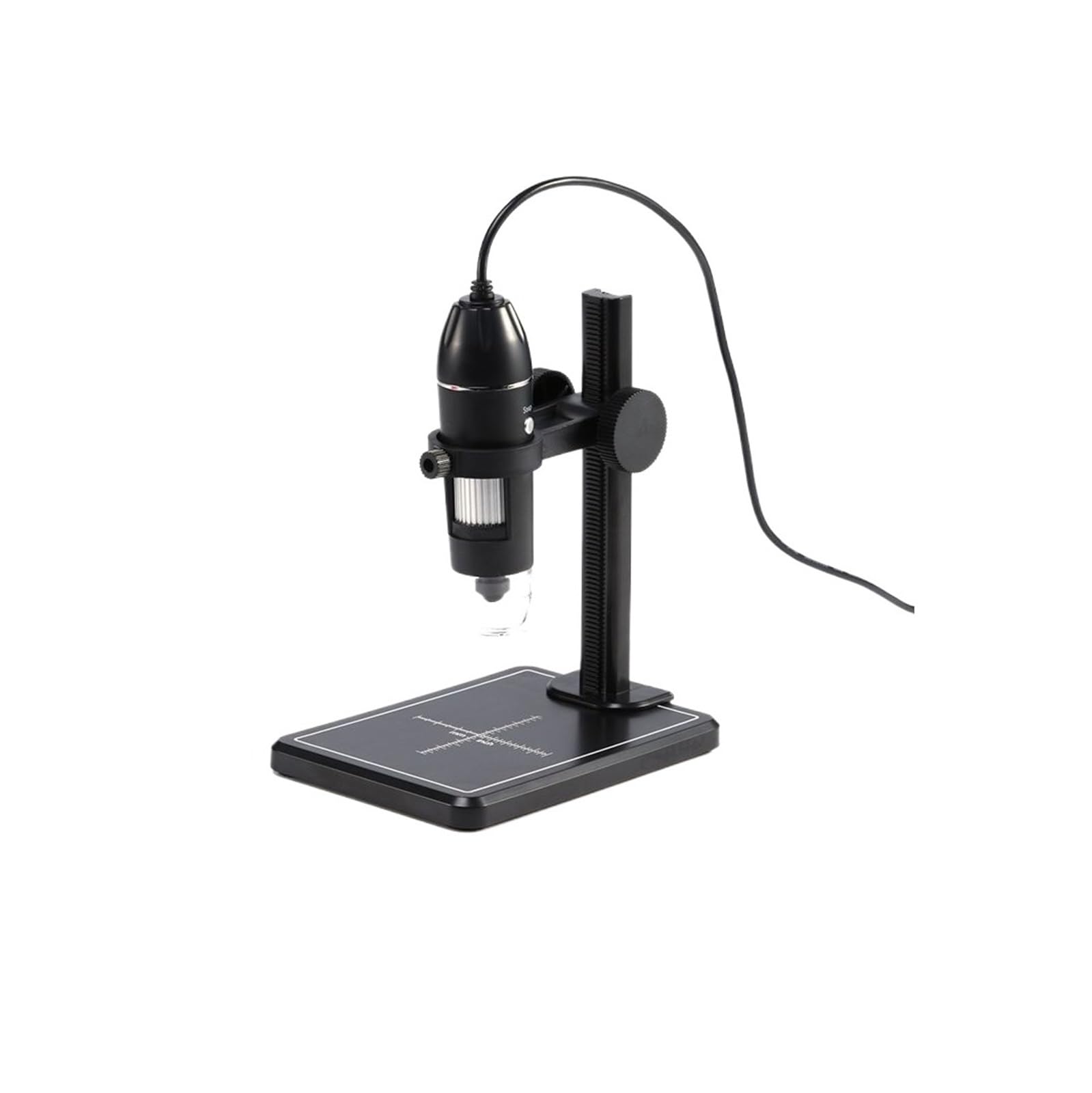 Mikroskop Cyfrowy 1600/1000/500X Do Lutowania USB Elektroniczny Naprawy Telefonu Komórkowego LED Lupa Camera LiftStand Mikroskopy i wyposażenie(1600X Black)