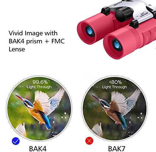 X-LIVE Fernglas für Kinder, Kinderfernglas Spielzeug ab 3 4 5 6 7 8 Jahre mädchen Geschenke für Kinder 8 x 21 Spielzeug… – Bild 5