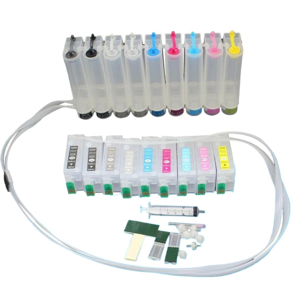 di Alimentazione 'Inchiostro Vuoto CISS T1571-T1579 Compatibile con i Materiali di consumo della Stampante R3000 per Il Numero di Parte T1571 T1579