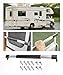 PAIYUE RV Screen Door Handle,Car Accessories RV Screen Door Handle Grab Bar with Non-Slip Grip,Adjustable from 21-5/8 to 28-5/8 Inch,Suitable for Camper,Travel Trailer,Motorhome,Truck,Etc.