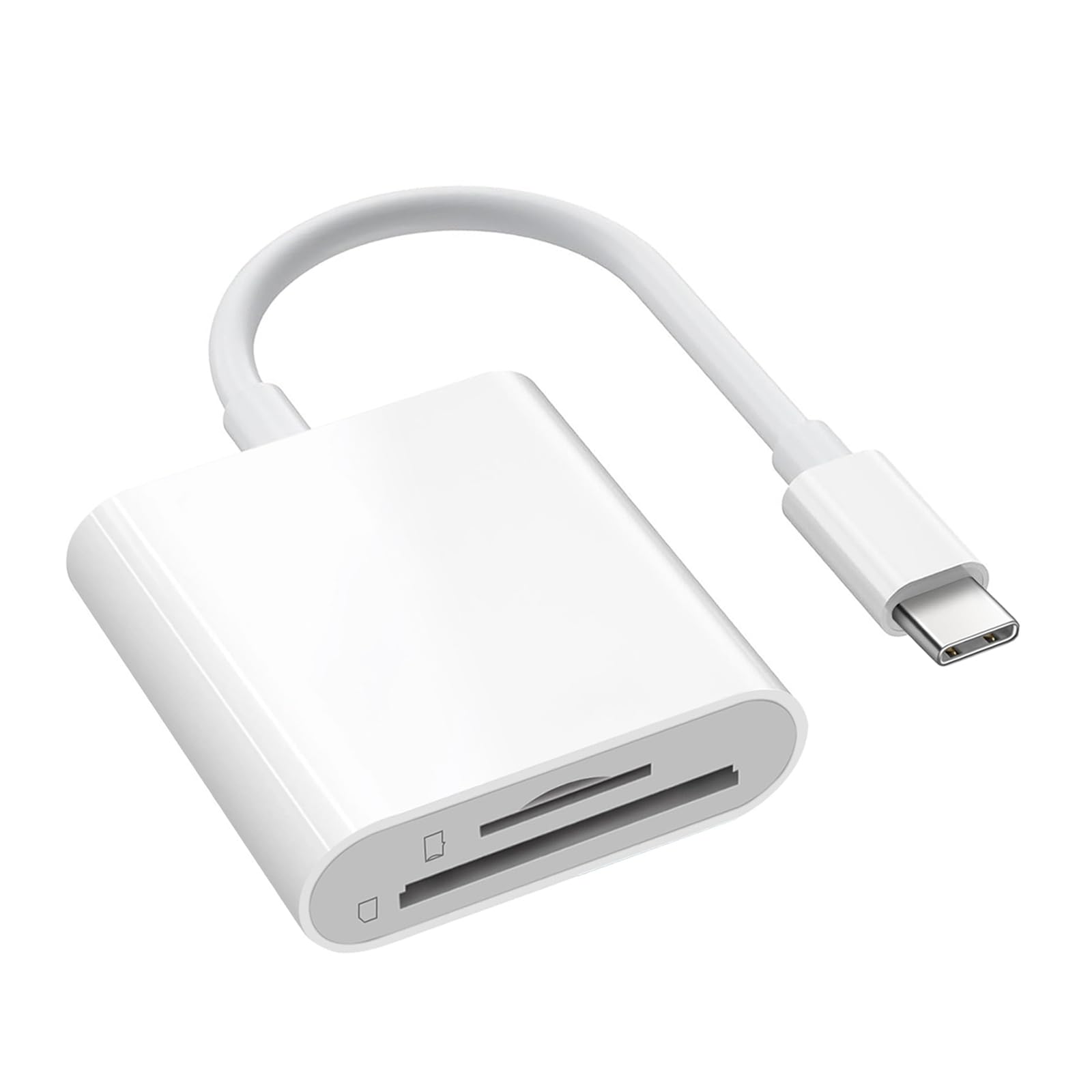 USB C SD Card Reader for iPhone 15 16/iPad/MacBook/Mac, Dual Slot USB Type C to SD Reader Supports SD and MicroSD Memory Card Adapter, Trail Camera Viewer Plug and Play for More USBC Typec Devices-image-41