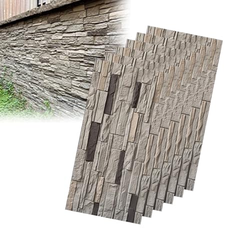 Panneaux muraux imitation pierre pour rénover facilement un mur extérieur abîmé
