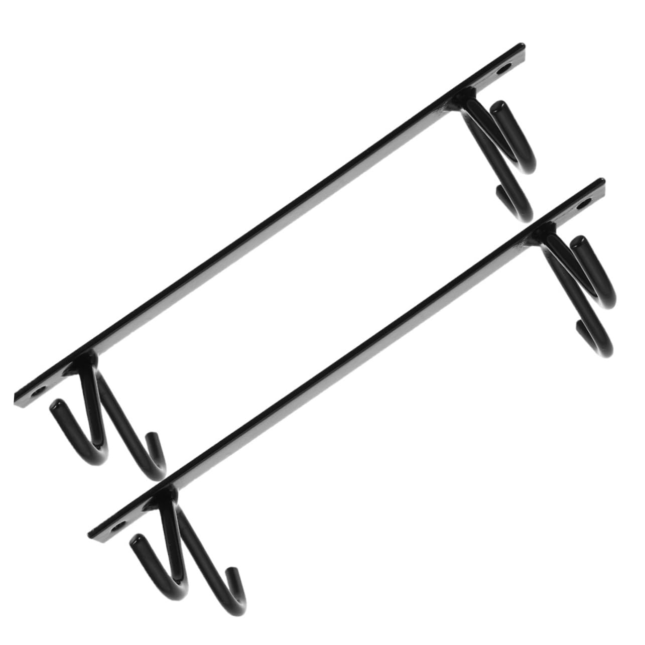 ABOOFAN 5 Set Allacciare Staffa Per Tazze Sotto L'armadio Supporto Per Scola Tazze Accessorio Da Cucina Portabicchieri Per Uso Domestico Porta Tazze Black Ferro Da Stiro 2 Pezzi * 5