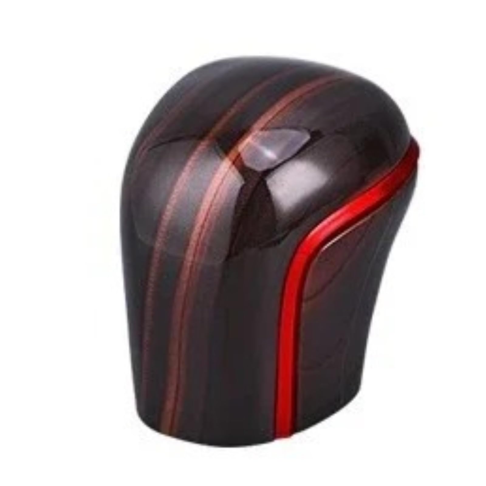 DWTNMEX Gear Shift Knob for Toyota for Avalon for Corolla for Levin for Allion 2018-2025 Carbon Fiber Car Gear Shift Knob Cover Lever Stick Head Accessories Trim(Red Peach Wood)