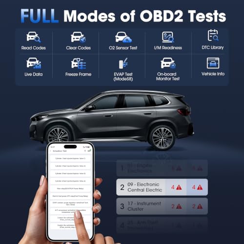 Image of XTOOL A30M OBD2 Scanner Bluetooth, Bidirectional Scan Tool, 26 Resets