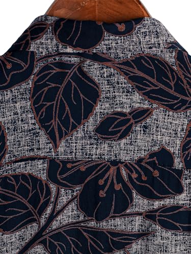 Image of JOTOOK Mens Hawaiian Shirt Short Sleeve Button Down Tropical Shirts Casual Floral Summer Beach Shirt