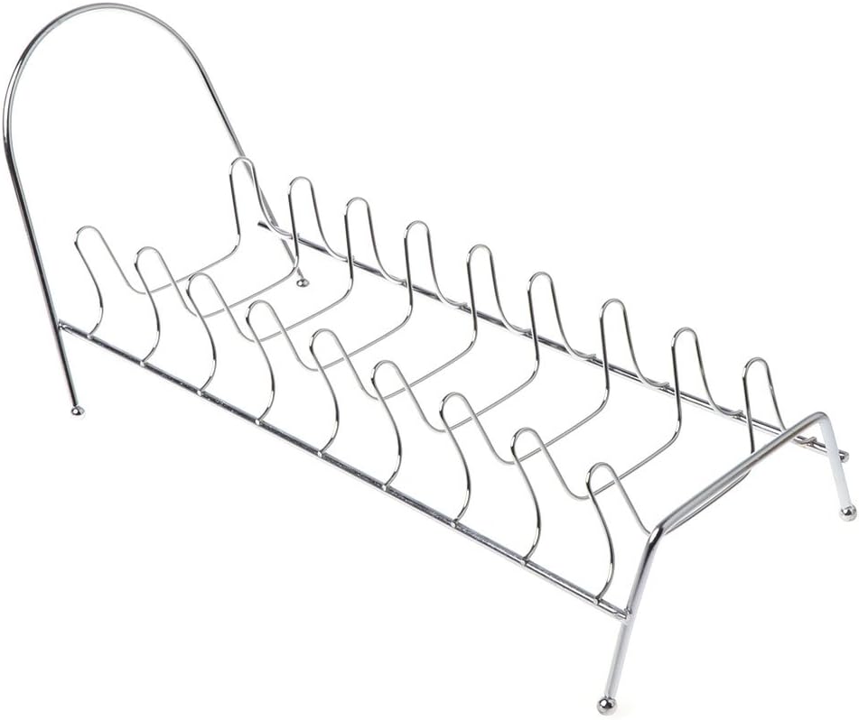 Kitchen Stainless Steel Vertical Dish Bowl Drying Rack Drain Storage Holder