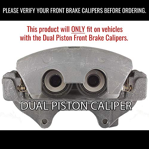 Image of MGP Caliper Covers - Brake Caliper Covers for 2011-2023 Dodge Challenger & 2011-2023 Dodge Charger (Requires Dual Piston Front Caliper) Front and Rear Set (Yellow, Charger)