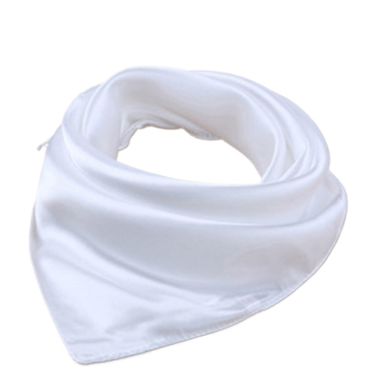 Bufanda Cuadrada de Seda Mulberry, Pañuelo Cuadrado de satén con Tacto de Seda for Mujer, pequeño pañuelo Liso, pañuelo de Seda for Mujer(9)