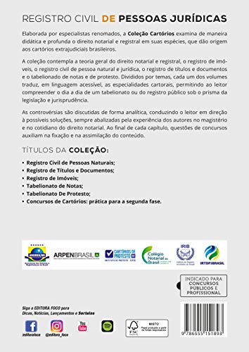 REGISTRO CIVIL DE PESSOAS JURÍDICAS - 4ª ED - 2021