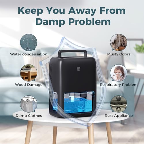 Image of BREEZOME 60 OZ Dehumidifier for Home, Dual Semiconductor Quiet Dehumidifier (Pack of 6)