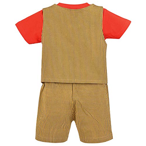 Image of Wish Karo Unisex Clothing Sets for Boys & Baby Girls -(bt40rd Red 0-3mths)