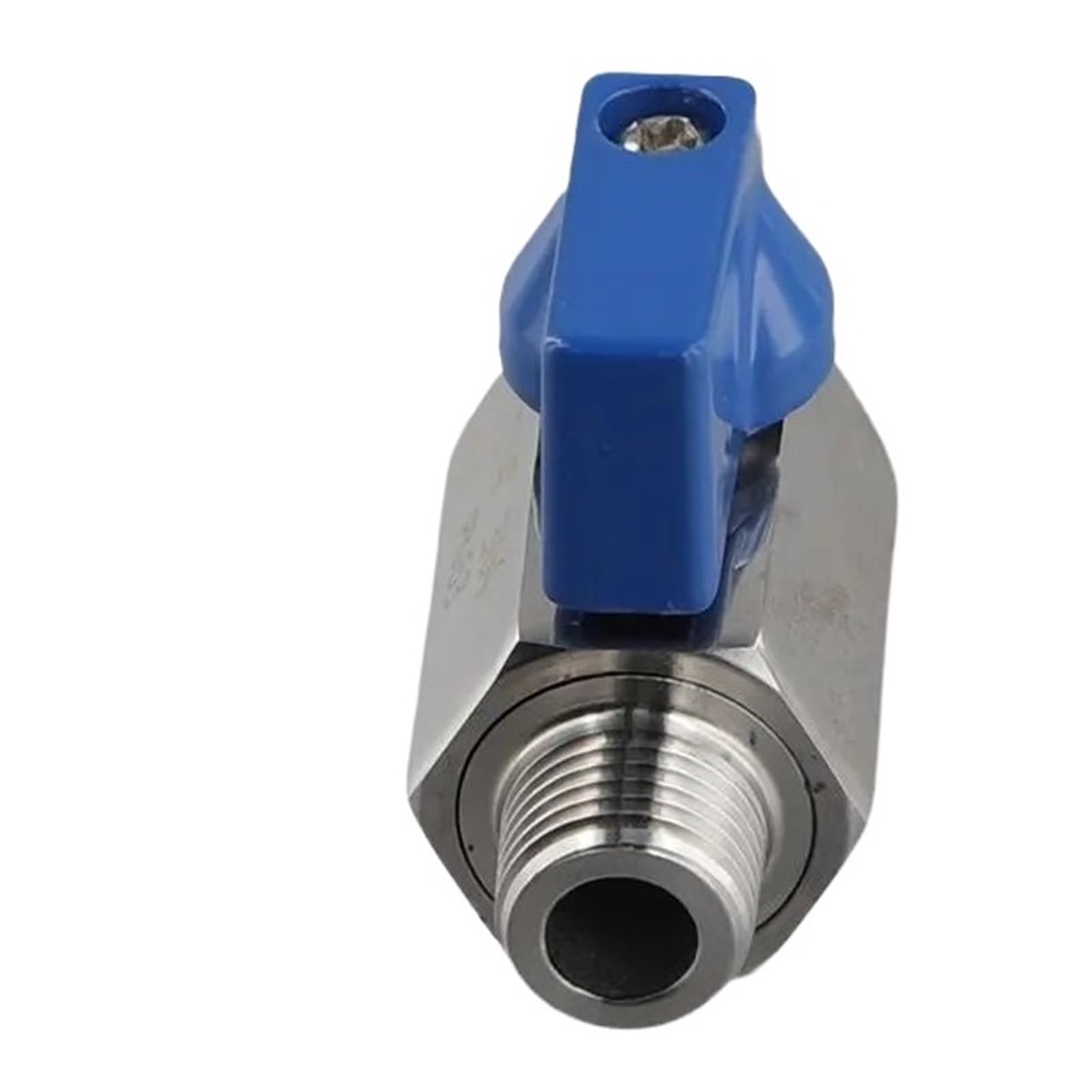 1 válvula de bola de acero inoxidable – Mini válvula de bola pequeña macho con rosca NPT de 1/4 pulgadas
