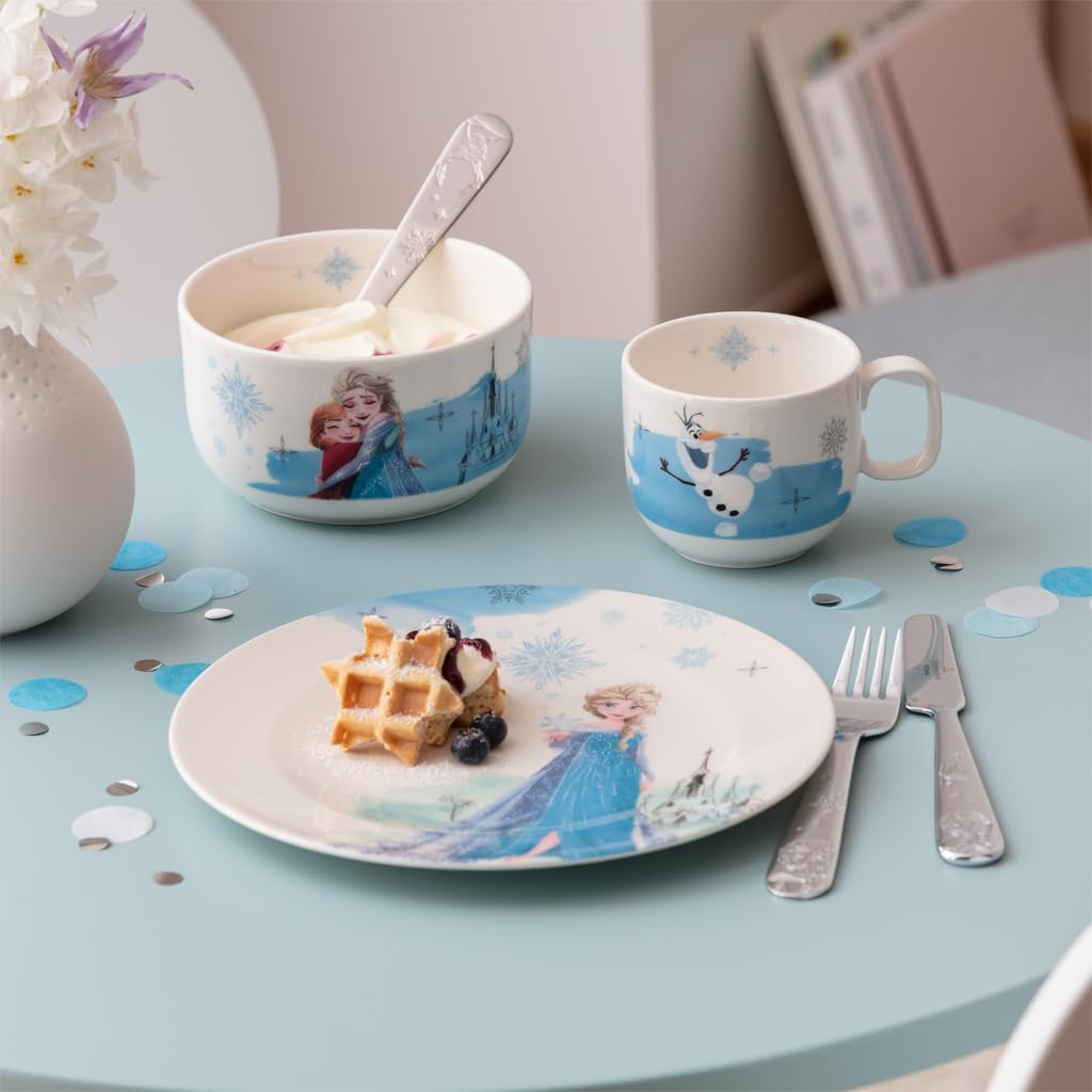 Villeroy & Boch - Disney Frozen Kinderbecher klein mit Henkel 6er Set, 170 ml, Spülmaschinenfest, Mikrowellensicher, Tasse für Kinder Disney Olaf, Becher, Premium Porzellan