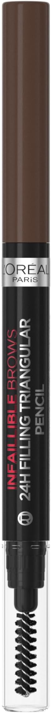 L’Oréal Paris , Infaillible Brows, 24H Filling Triangular Pencil, 5.0 Light Brunette - Waterproof, Sumdge Proof and Transfer Resistant