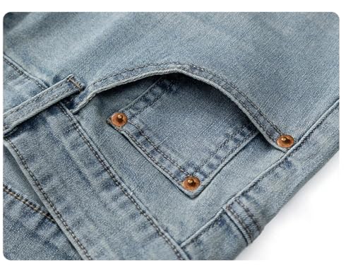 Men's Printed Casual Jeans Summer Thin Multi-Pocket Business Loose Pants4