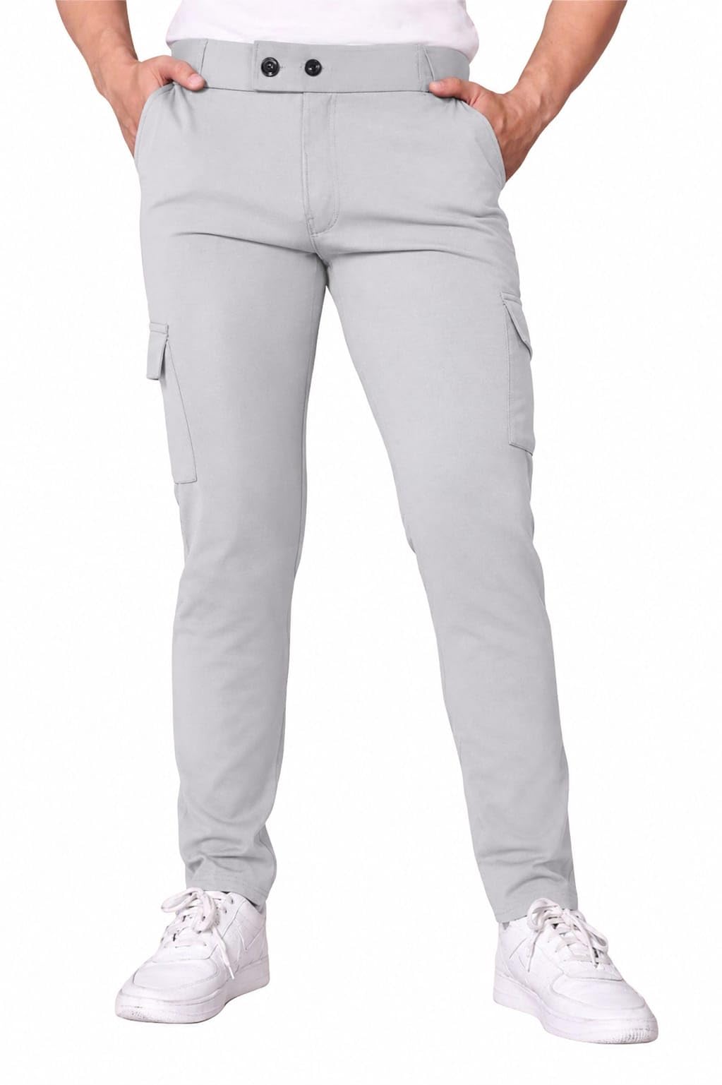 Vanits Men's Slim Fit Cargo Trousers with Side Pockets Pack of 1-picture-49