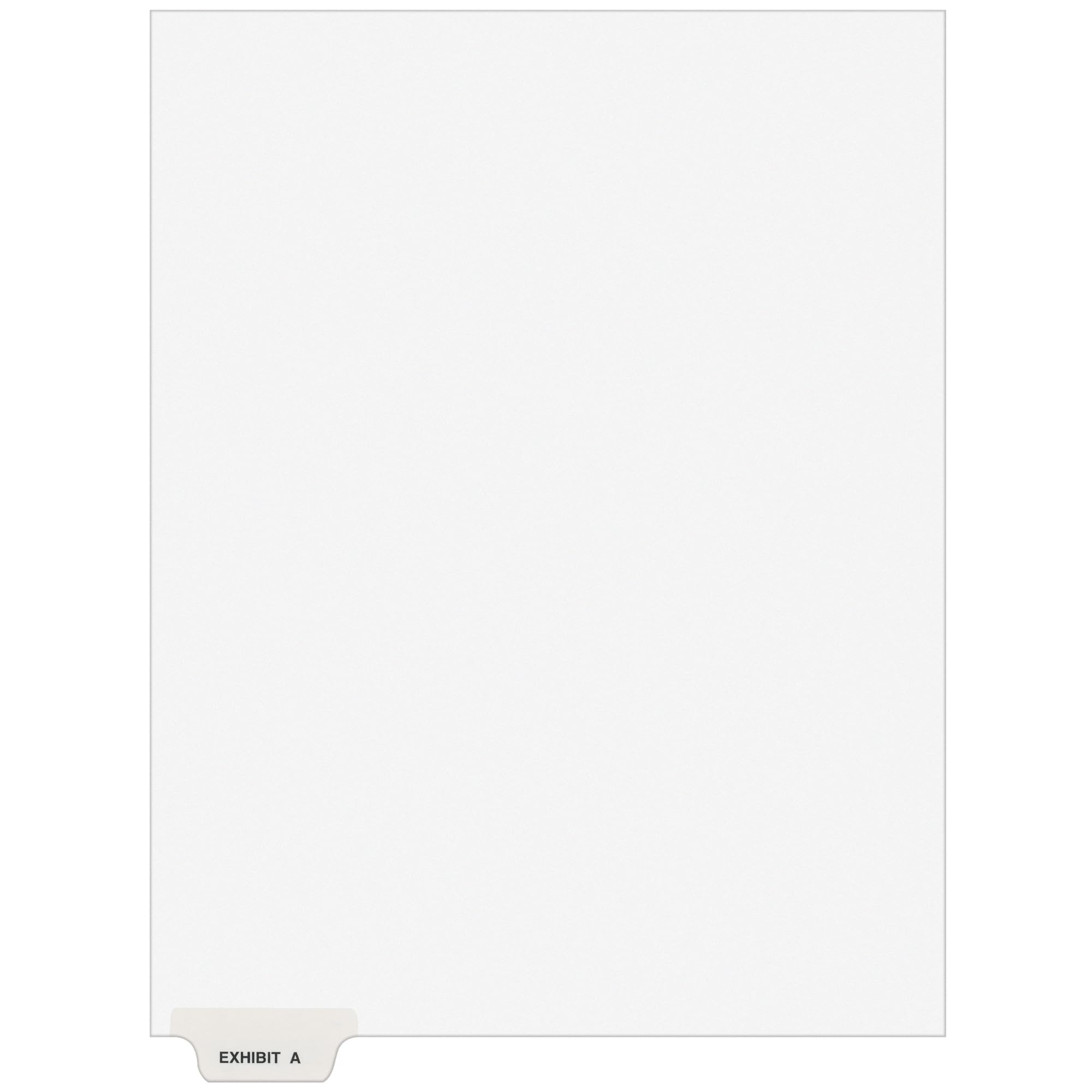 Avery Individual Legal Dividers, Letter Size, Exhibit A, Pack of 25 (11940)