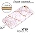 BAISRKE Shiny Rose Gold Marble Design Clear Bumper Matte TPU Soft Rubber Silicone Cover Phone Case Compatible with iPhone 7 (2016) / iPhone 8 (2017) [4.7 inch] - Gray