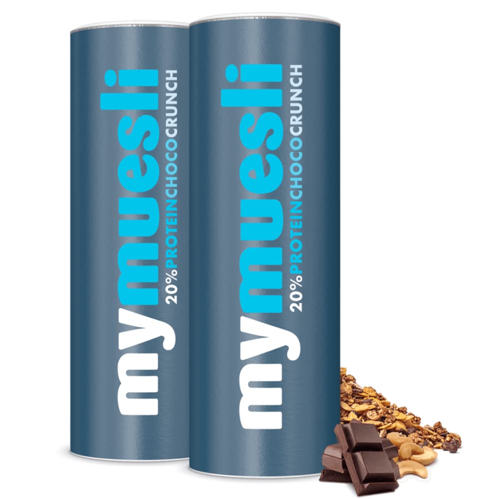 mymuesli Protein Choco Crunch BIO Müsli (2x 575g) HighProtein