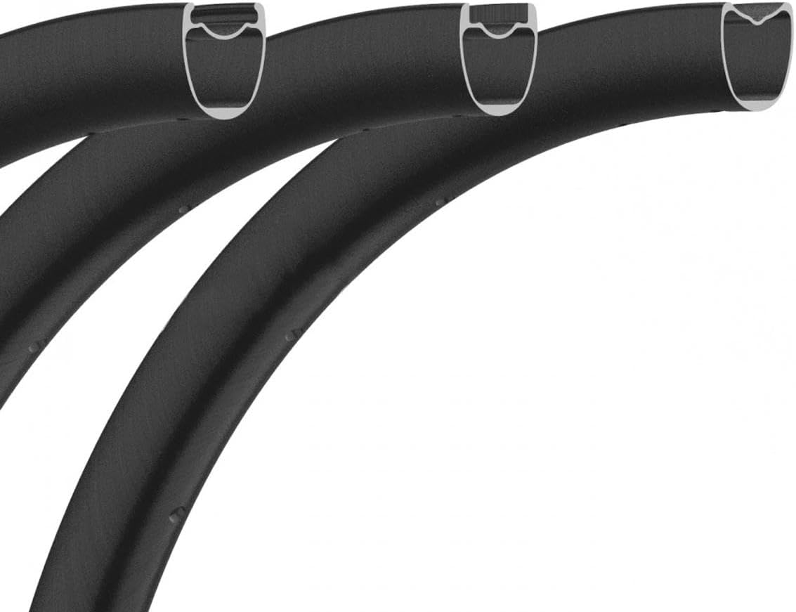 Carbon Fiber Road Bike Wheels Rims 700C 28mm Width 30mm Depth Wheels Rims Maximum Spoke Tension Reached 120-135kgf