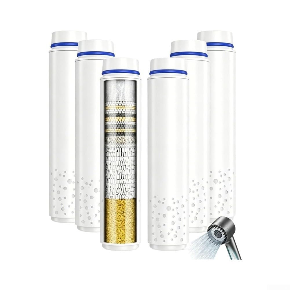 Paquete de 6 cartuchos de filtro de ducha para Magichome para kdf, paquete