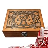 Juego De Dados Oráculo Juego de Mesa Portátil en Madera Tallada a Mano
