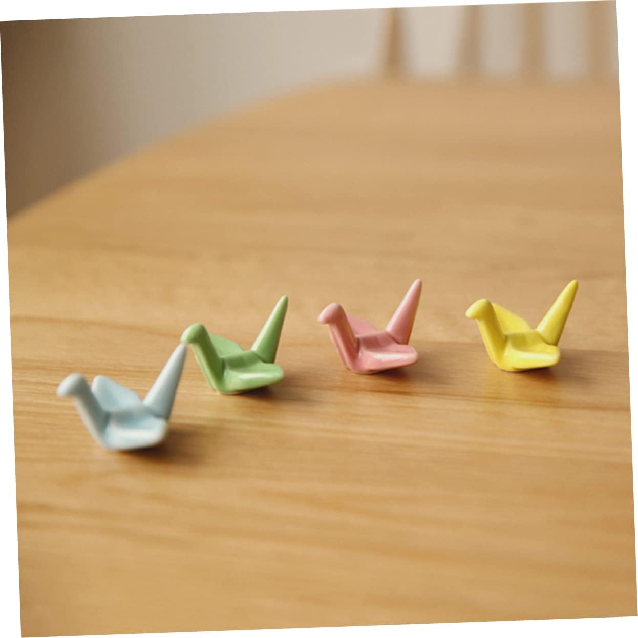Chopstick Rest Chopsticks Holders decoration Rack 4 Pcs Japanese Spoon Sculpture Stand Kitchen Utensil Dining Sets Flatware Ceramic
