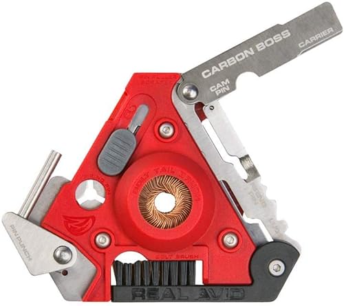 Miniatura 6 de Real Avid Carbon Boss - Raspador multiherramienta de eliminación de carbono, color rojo