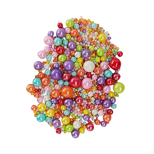 Image of Edible Multicolor Sugar Pearls Candy Sprinkles 120G / 4.23Ounce Baking Cake Sprinkles Cupcake and Cake Topper Cookie Decorations Wedding Party Valentines Halloween Christmas Supplies