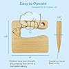 LUOLAO Wooden Kids Knife for Cooking and Safe Cutting Veggies Fruits, Cute Fish Shape Kids Kitchen Tools, Christmas Gifts for kids, 2-5 Years Old Applicable #2