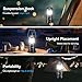 ILEEDear LED Camping Lantern, Battery Operated Lights, Adjustable Brightness for Camping, Emergencies, Power Outages, Outdoor Collapsible Lanterns, 2 Pack
