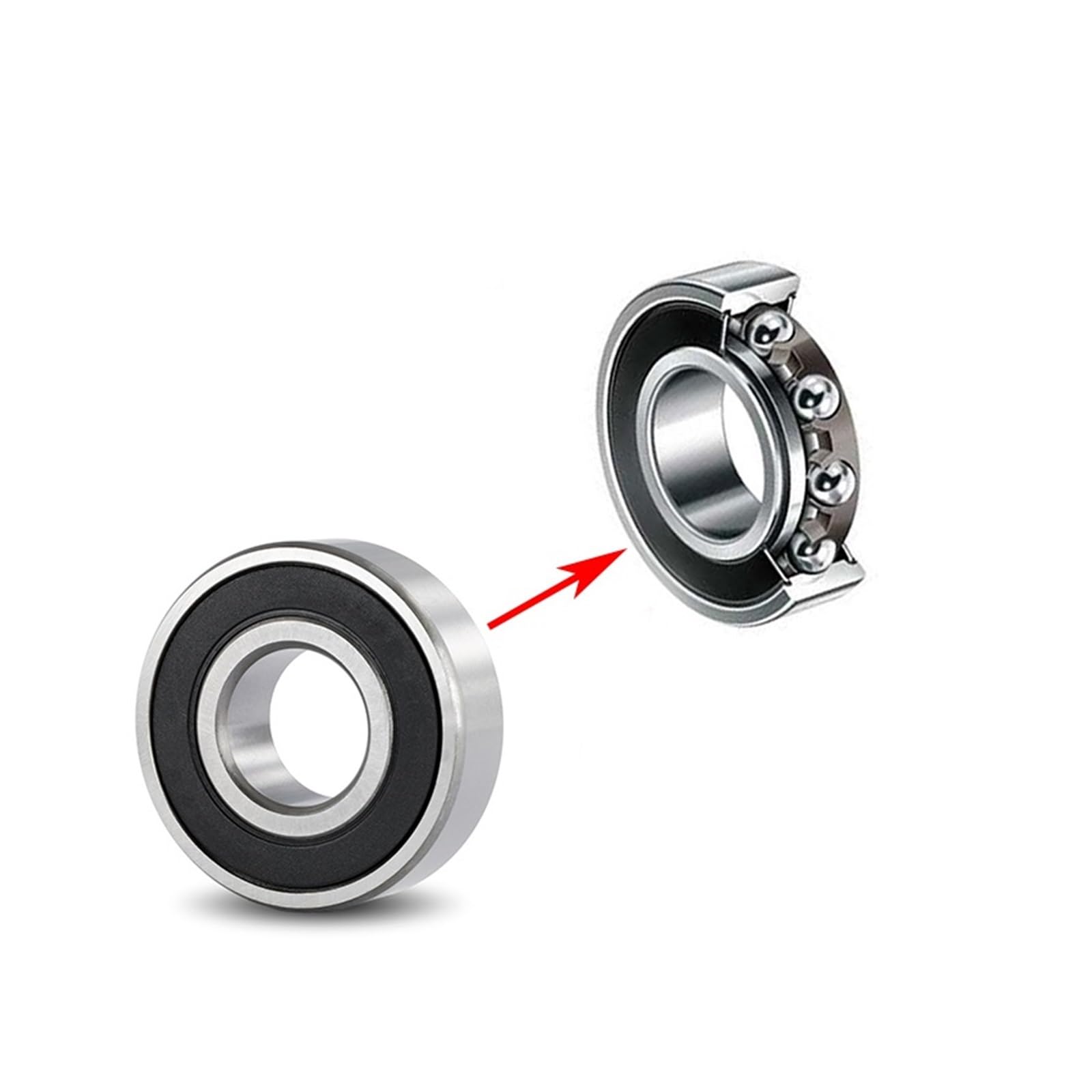 Rodamiento para 6201RZ 6201RS 2RS 6201 RS 2RZ 12 32 10 Mm ABEC-3 8PCS Rodamientos De Bolas con Jaula