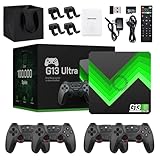 Ruileyou Retrowave G13 Ultra 100,000 Games, G13 Pro Game Box 4K, Plug and Play Video Game Console, Einschließlich Deutsch und Anderer Sprachen, Experience Childhood (256G (4 Gamecontroller))