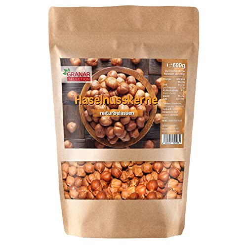 800g Cristal Haselnüsse naturbelassen, Haselnusskerne, Natur, Premium Cover