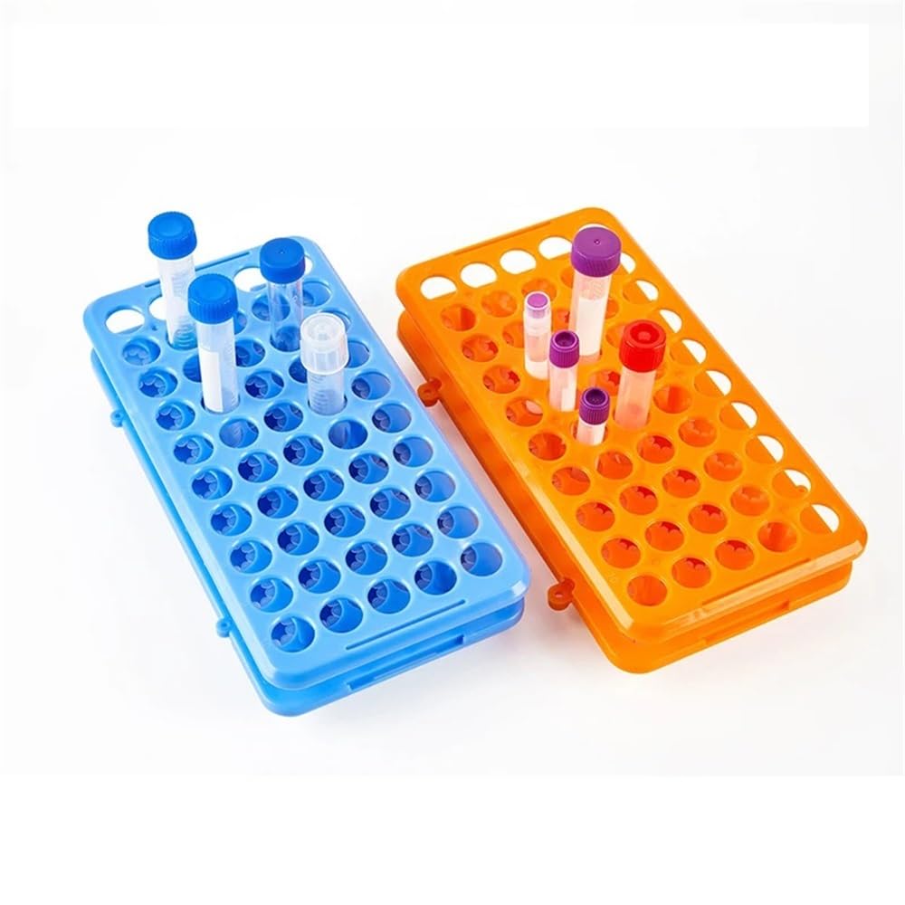 Urządzenia i wyposażenie laboratoryjne, uchwyt na rurkę z tworzywa sztucznego do tubek laboratoryjnych 5 ml/10 ml/15 ml, stelaż do wirówek (losowy kolor, 3 szt.)