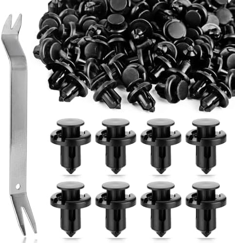 100pcs Push Retainer Clips Kit For Honda Bumper Fender Liner 100-Piece Honda Bumper/Fender Liner Push Retainer Clips Kit With Tools &ndash; Universal Fit Car &amp; Truck Bumpers &amp; Parts For Honda