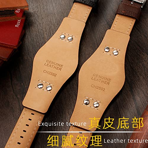 Bracelet montre cuir véritable Fossil CH3051 pour remplacer usé