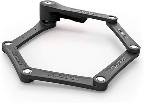 FoldyLock Clipster - Cerradura plegable para bicicleta, galardonada cerradura compacta para bicicleta, ultra elegante, ligera, accesorio de