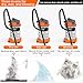 Viprh Wet Dry Blow Three Uses 10 Gallon 3200w 8 Peak Hp Stainless Steel Shop Vac Vacuum Cleaner Garage Portable Car Detailing for House Garage Workshop Car Industrial Cleaning