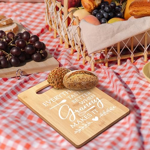 FONDCANYON Tabla de Cortar de Bambú Diseño Granny Gift 29.46x19.30 cm miniatura 3